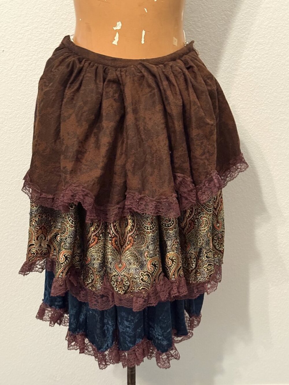 1800s Tiered Bustle Back Steampunk Costume Cosplay Whimsygoth Fairy Lace Lux
